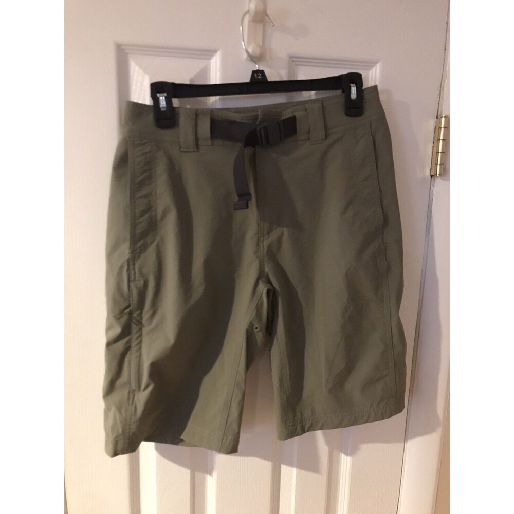 REI Shorts Men's Khaki Green Nylon & Spandex Chino Hiking Fishing Size 30 READ